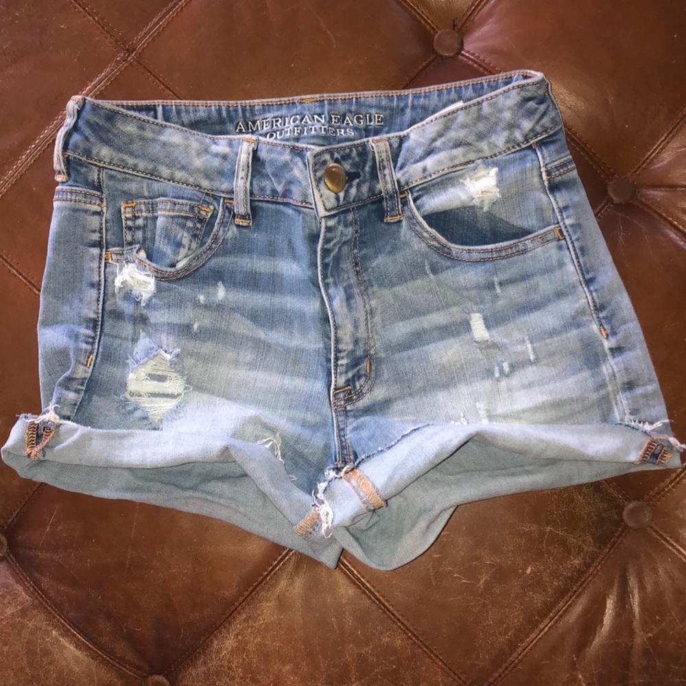 AE ripped jean short